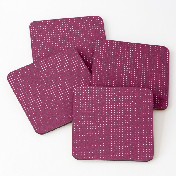 Item preview, Hand Drawn Dots on Dark Magenta designed and sold by BlertaDK.