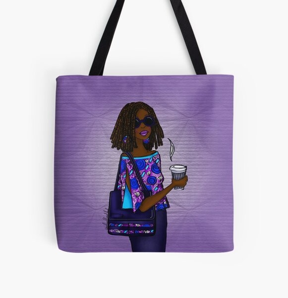 Modern African Woman- Cool Ankara Denim. All Over Print Tote Bag