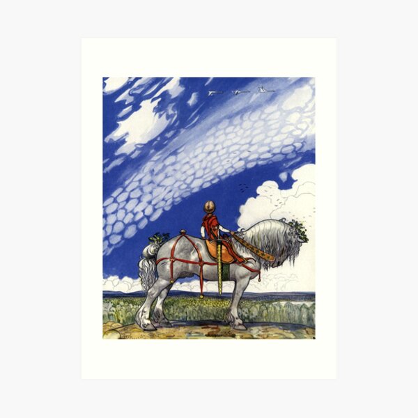 Into The Wide Wide World - John Bauer Art Print