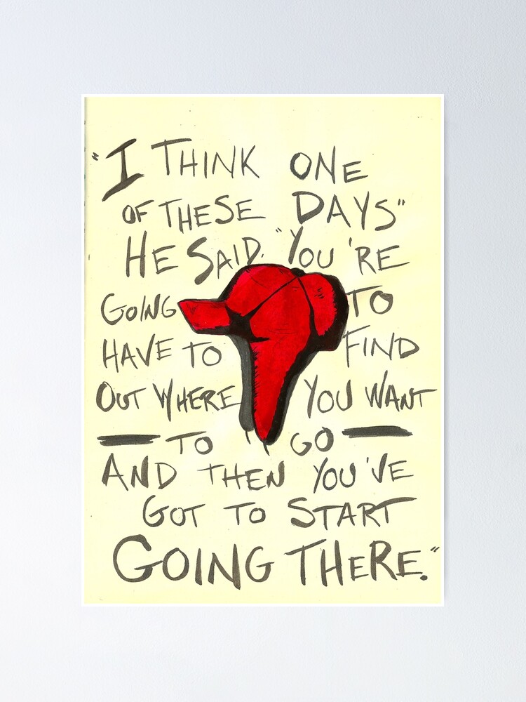 "The Catcher in the Rye Holden's Red Hunting Cap" Poster by oniontime