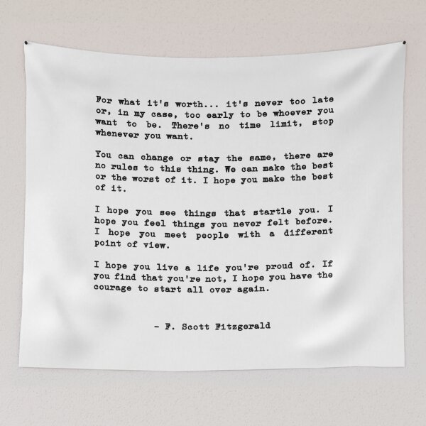 Item preview, For what its worth... it’s never too late or, in my case designed and sold by corbrand.