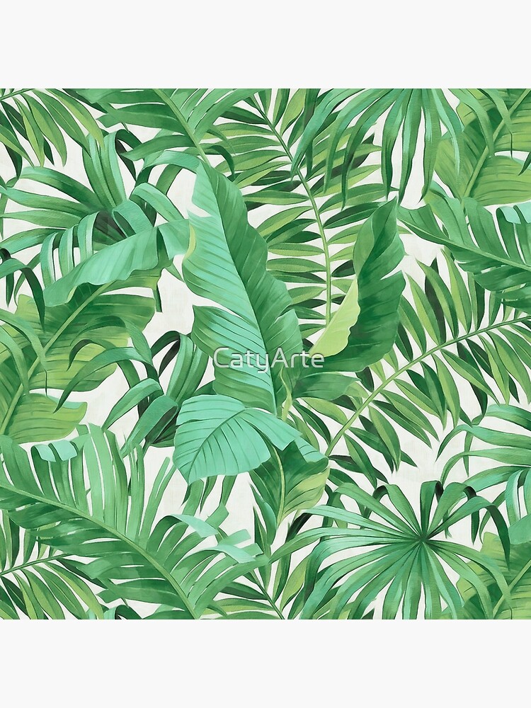 Green tropical leaves II by CatyArte