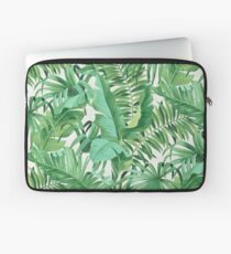 Green tropical leaves II Laptoptasche
