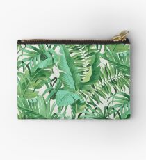 Green tropical leaves II Studio Clutch