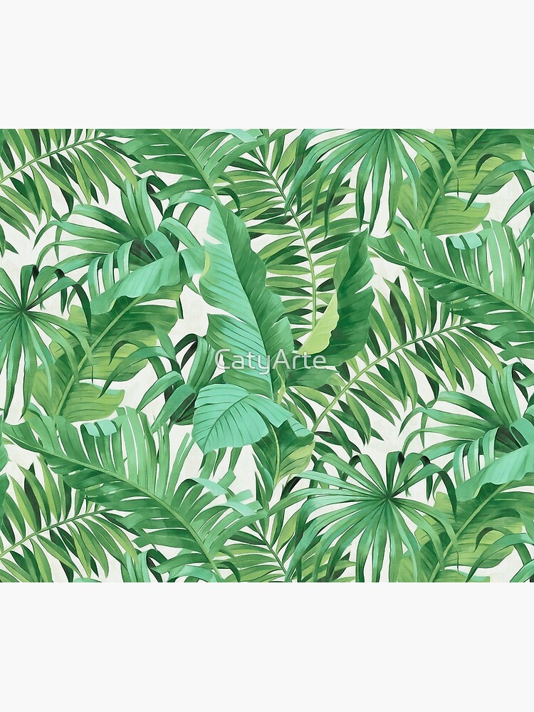 Green tropical leaves II by CatyArte