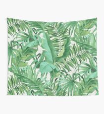 Tela decorativa Green tropical leaves II