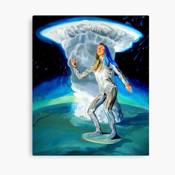 Space Woman Knows the Way Canvas Print