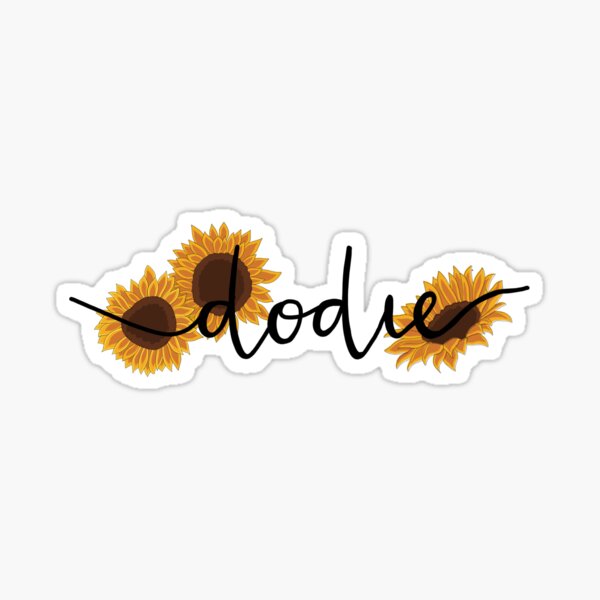 Item preview, Dodie Clark Doddleoddle Sunflower and signature designed and sold by hoodleyrootz.