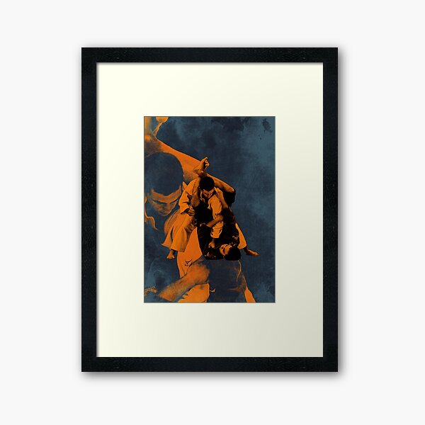 Jiu Jitsu Triangle Setup Framed Art Print