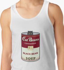 Cat Beans Soup Can Men's Tank Top