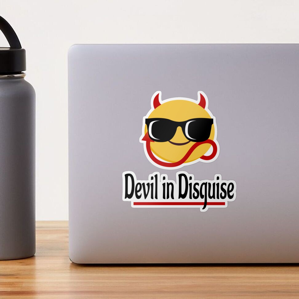Devil In Disguise Car Stickers For Laptop Water Bottle - Temu