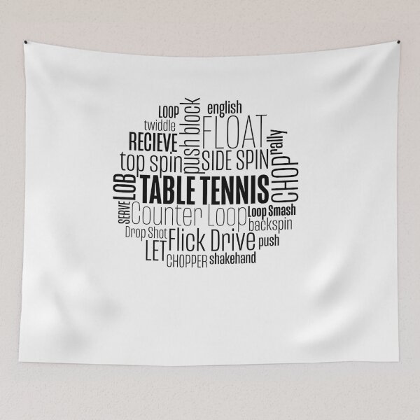 Item preview, Ping Pong Table Tennis Top Spin Chop Float Serve LOB T Shirt 1 designed and sold by hadleydesigns.