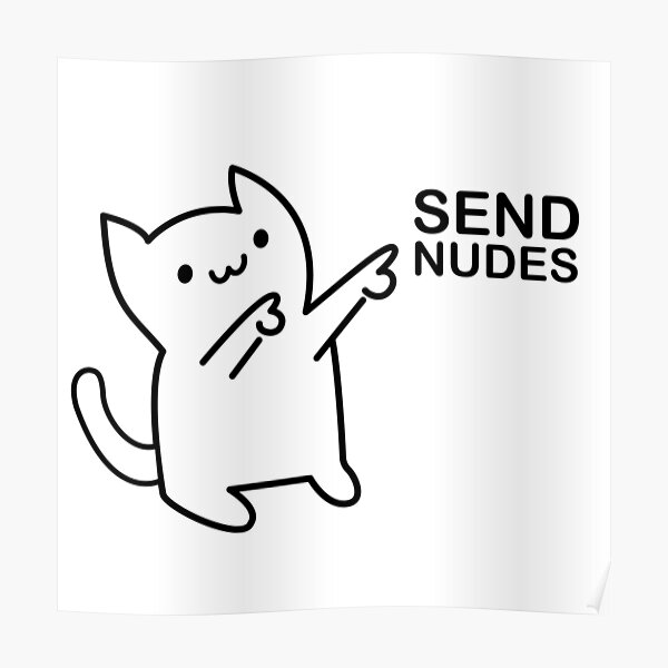 Kawaii kitty sticker and postal send nudes A6.