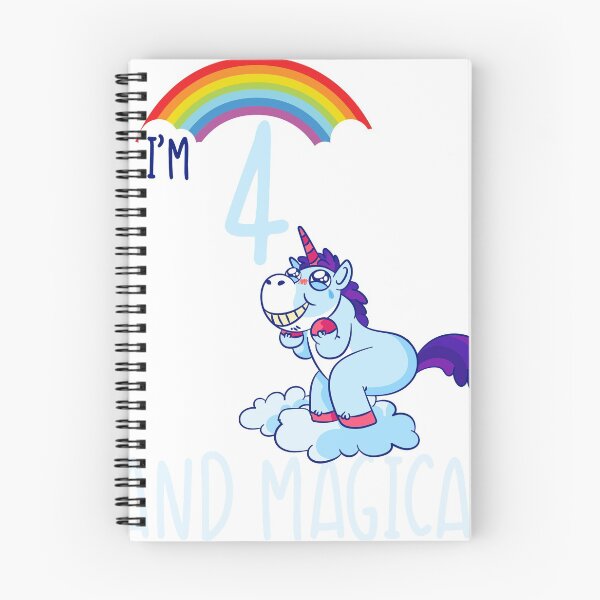 Item preview, 4th birthday unicorn designed and sold by Eduard Beck.