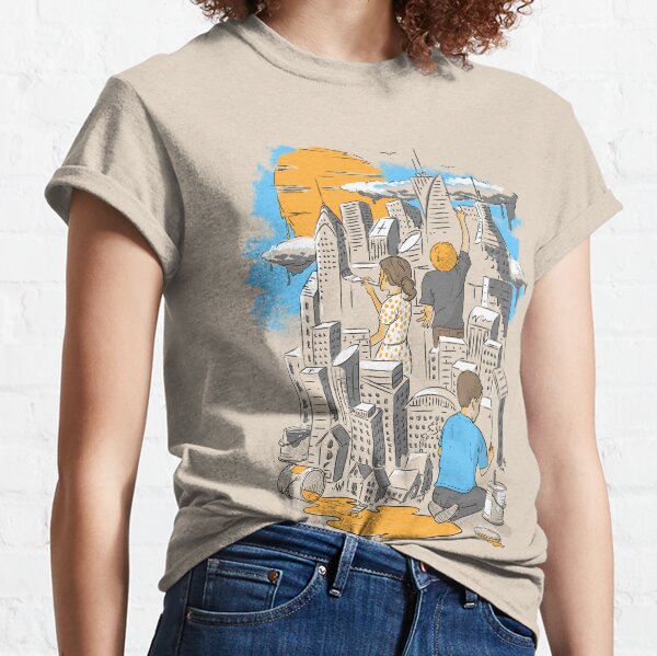 gemalt und zum Leben erweckt von den Köpfen dreier Kinder. Classic T-Shirt