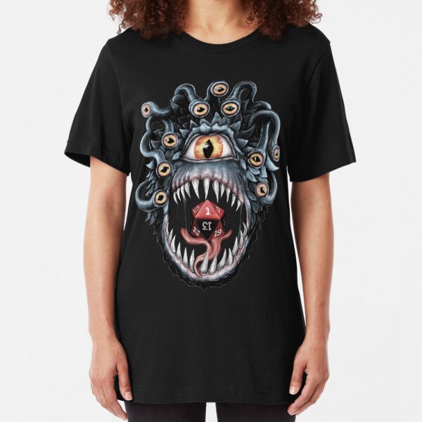 In the Beholder D20 Slim Fit T-Shirt