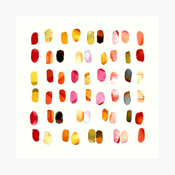 strokes of colors Art Print