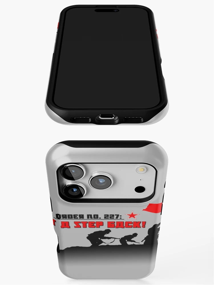 Thumbnail 3 of 4, iPhone Case, Not One Step Back (Red Army) designed and sold by General-Rascal.