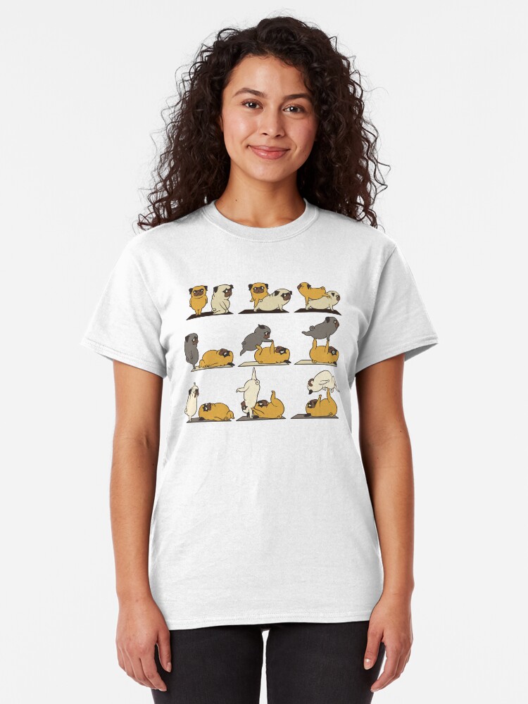 Alternate view of AcroYoga with The Pug Classic T-Shirt