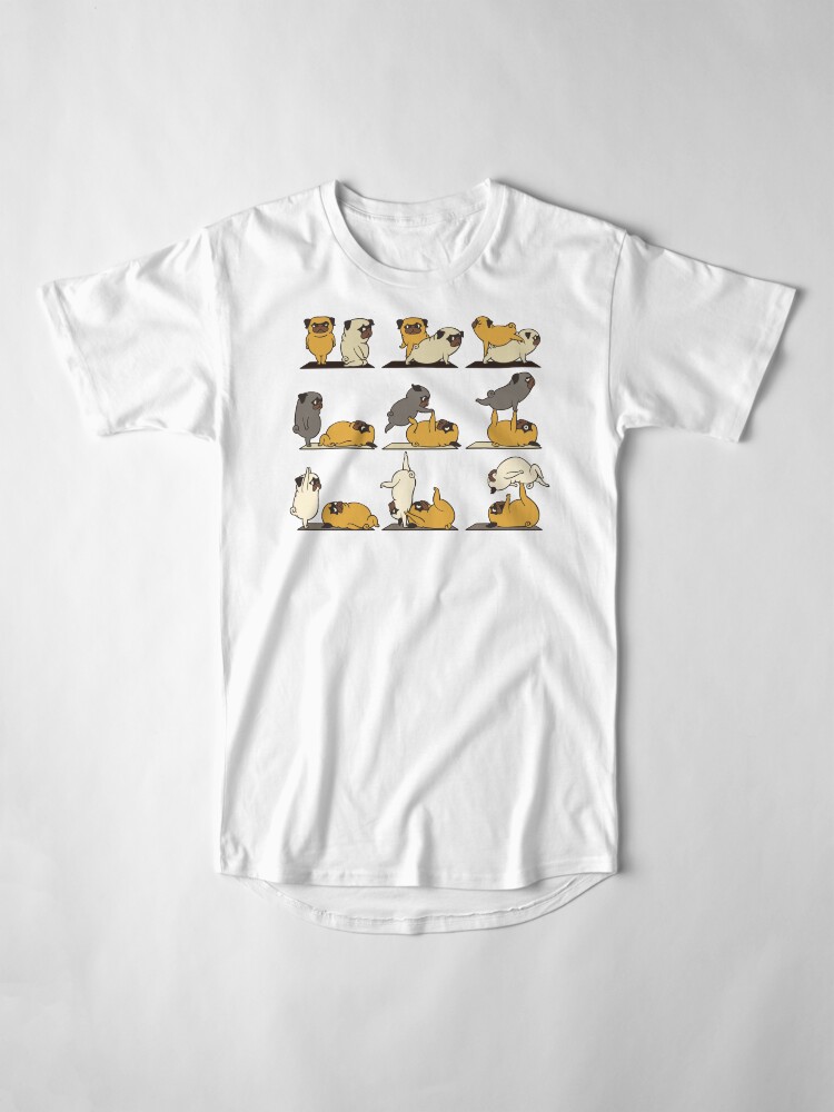 Alternate view of AcroYoga with The Pug Long T-Shirt