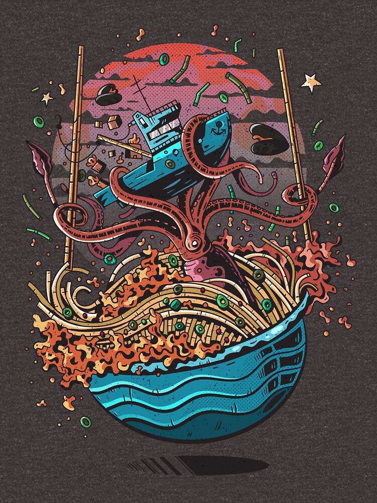 Thumbnail 7 of 7, Essential T-Shirt, The revenge of the squid designed and sold by zsoltbaritz.