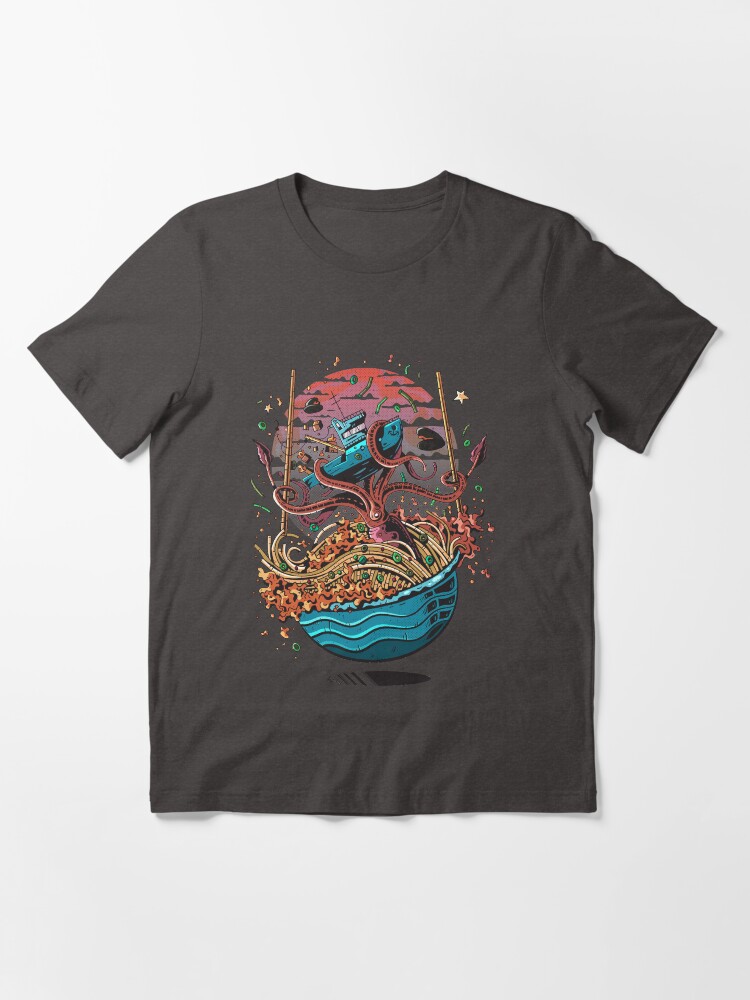 Thumbnail 3 of 7, Essential T-Shirt, The revenge of the squid designed and sold by zsoltbaritz.