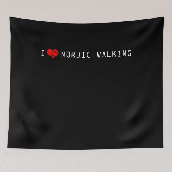 Item preview, Nordic walking love heart designed and sold by 4tomic.