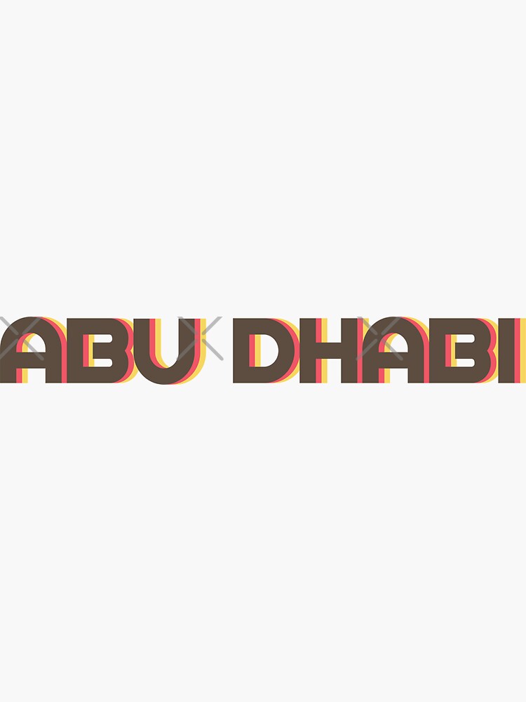 Abu Dhabi Retro by designkitsch