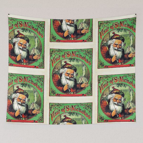 Item preview, Vist St Nicholas - Vintage Santa illustration designed and sold by Vintage Designs +.