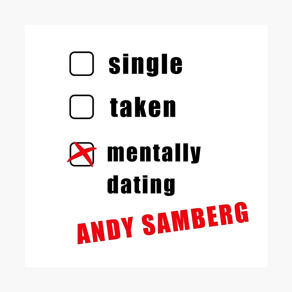 Poster Rencontres Mentales Andy Samberg Drole Cool Saint Valentin Anniversaire Humour Parodie Blagues Banter Cadeau Present Idees Par Avit1 Redbubble