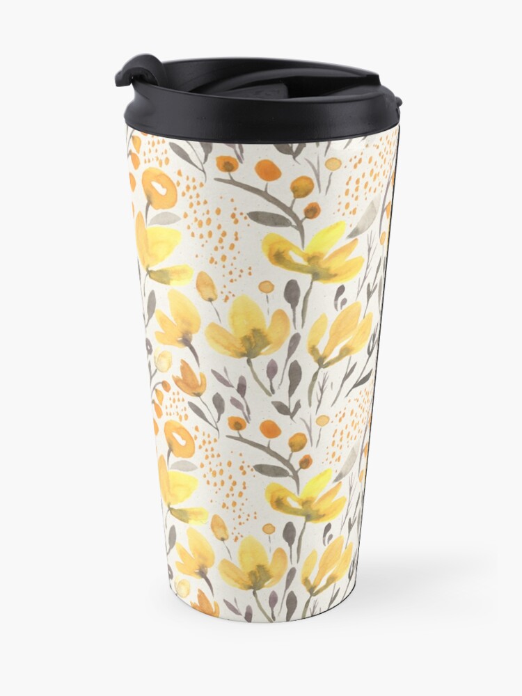Alternate view of Yellow field Travel Mug