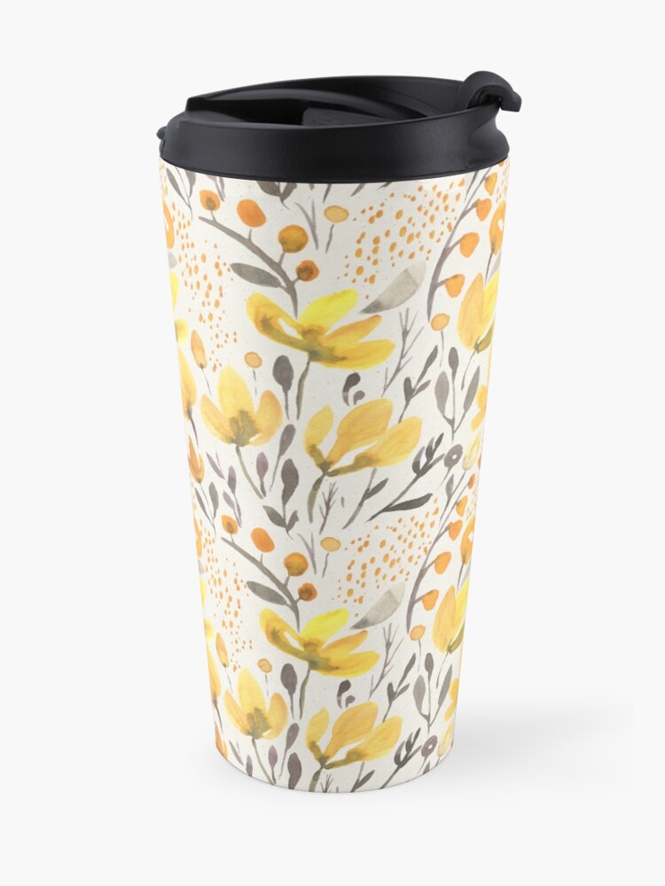 Alternate view of Yellow field Travel Mug
