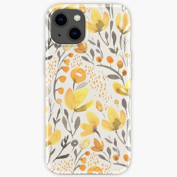 Yellow field iPhone Soft Case