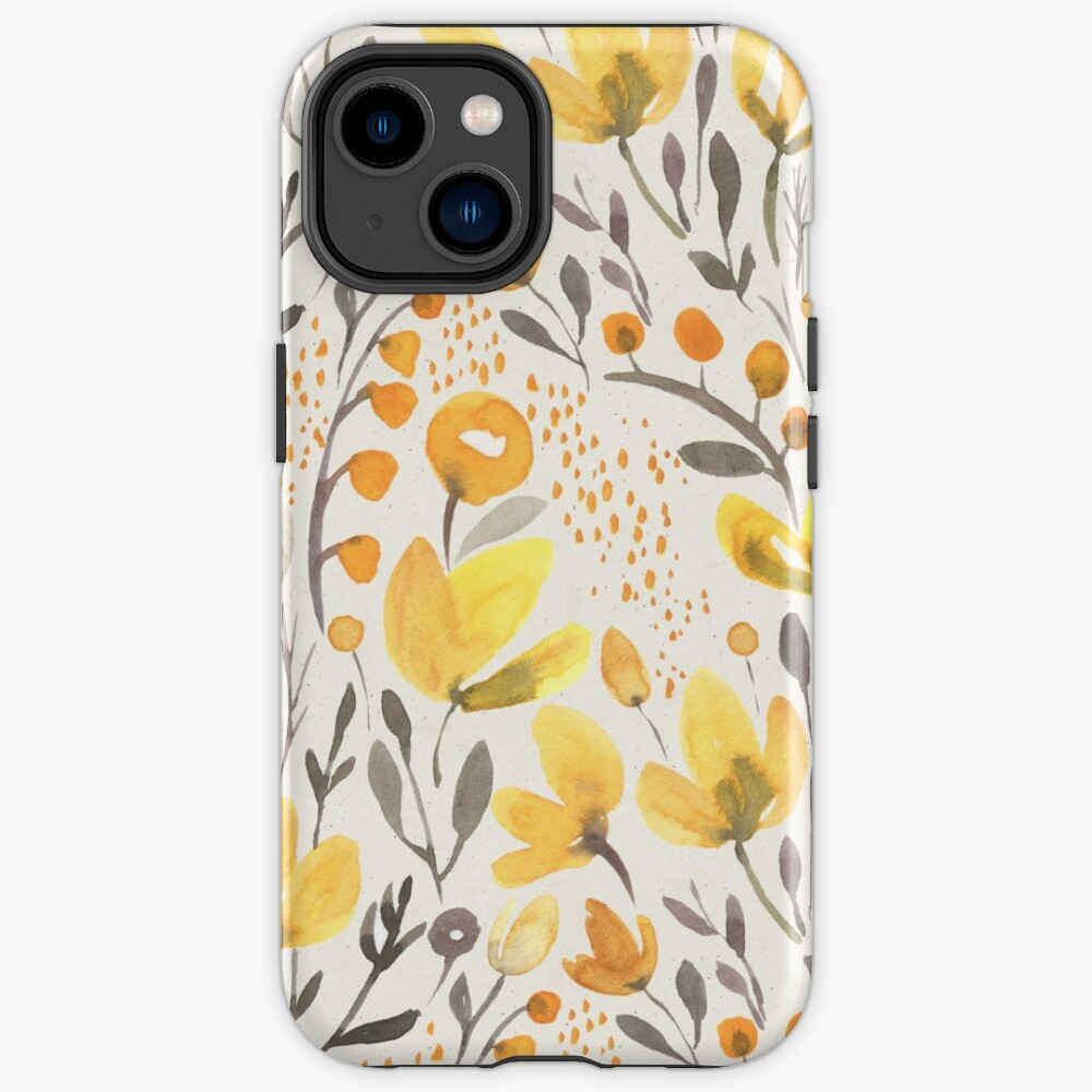 Yellow field iPhone Case