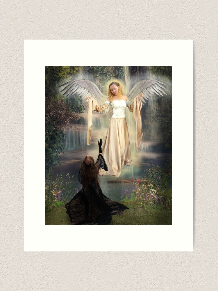 Angel cheapest of Forgiveness - space of freedom for you - fine art (giclee) limited edition print of Bettina Madini original painting, unframed