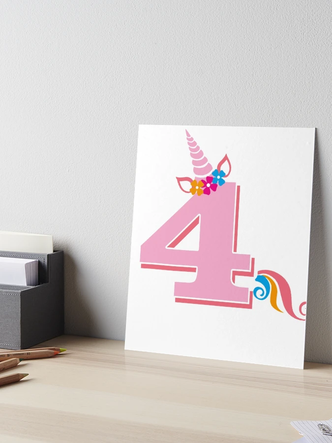 4th birthday unicorn