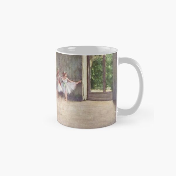 Edgar Degas French Impressionism Oil Painting Ballerinas Rehearsing Dancing Classic Mug