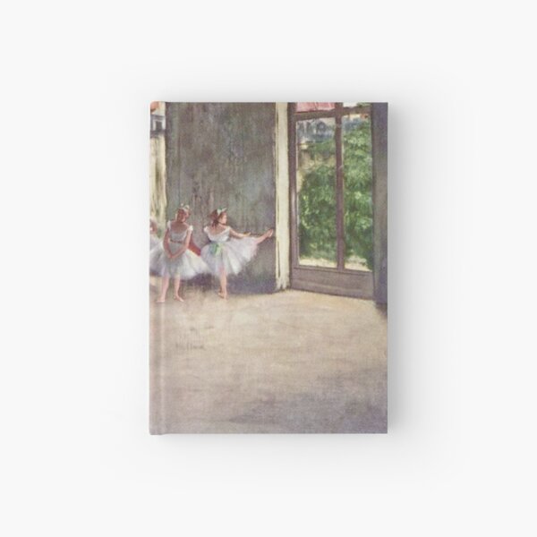 Edgar Degas French Impressionism Oil Painting Ballerinas Rehearsing Dancing Hardcover Journal