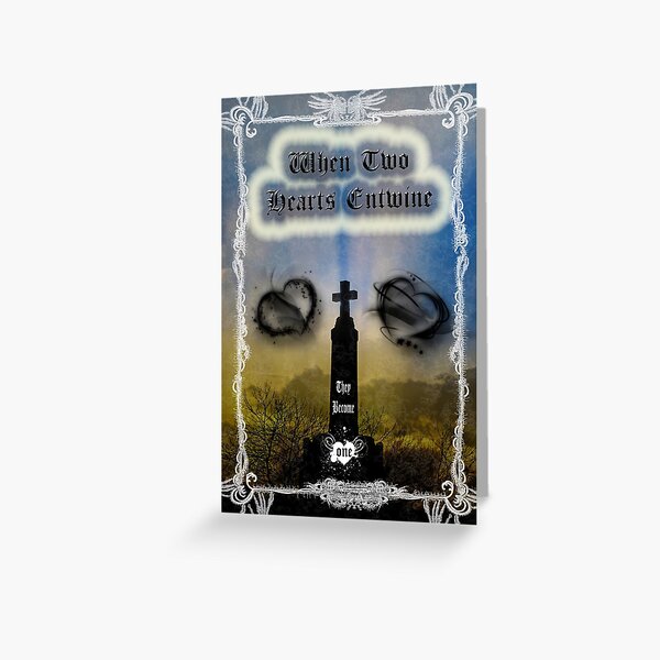 When Two Hearts Entwine Greeting Card