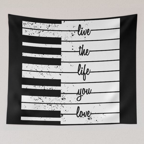 Item preview, Piano keys gift pianist piano saying designed and sold by Franja2.