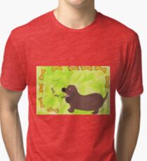 Camiseta de tejido mixto Salchicha cutie