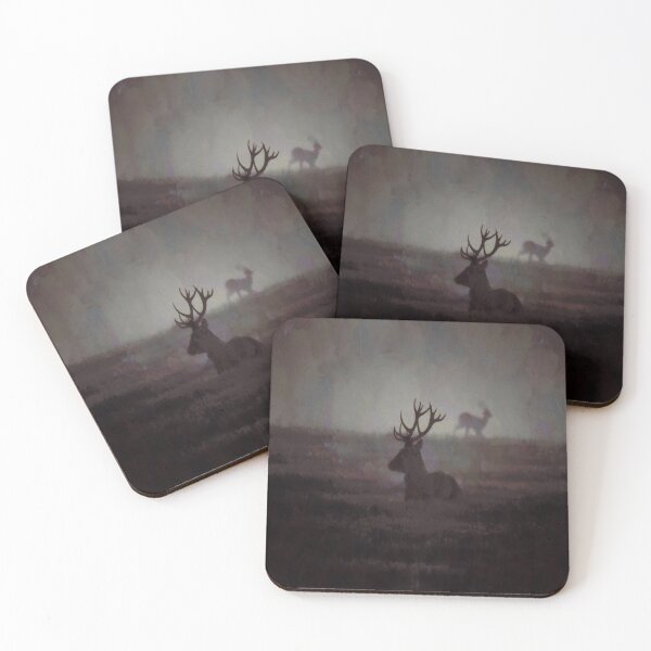 Item preview, Artistic Misty Silhouette Of A Highland Stag  designed and sold by taiche.