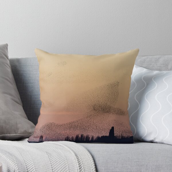 Item preview, Twilight Murmuration of starlings (stormo di storni) Lago Trasimeno, Umbria, Italy  designed and sold by AndrewJonesFoto.