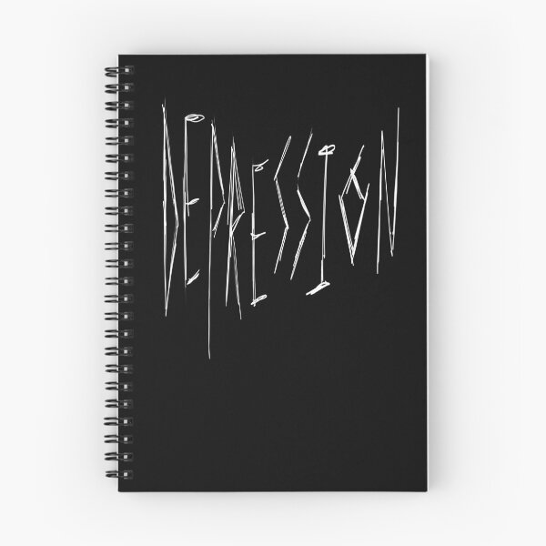 Item preview, Dark and Gritty Depression Text Design (white) designed and sold by Michael Stewart.