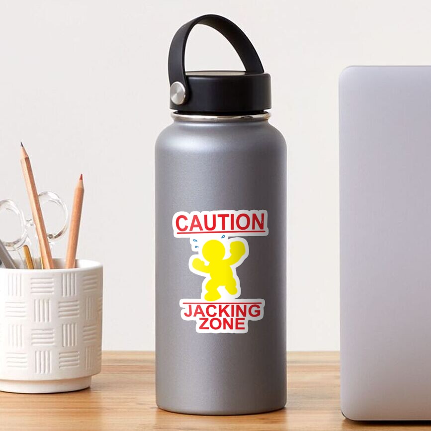 Caution Jacking Zone Sticker
