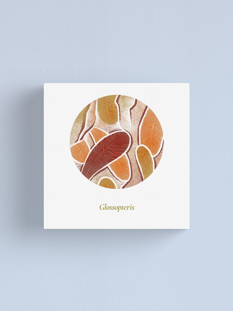 Alternate view of The Circles of Life: Glossopteris Canvas Print