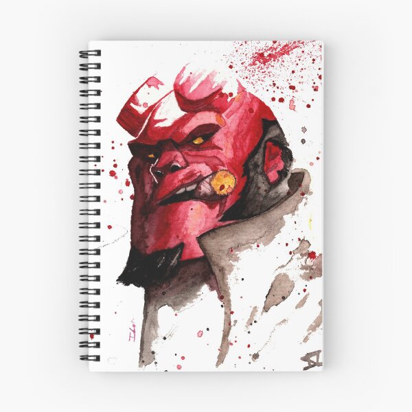 Item preview, Hellboy Watercolor Design Comic Fanart designed and sold by ILoresart.