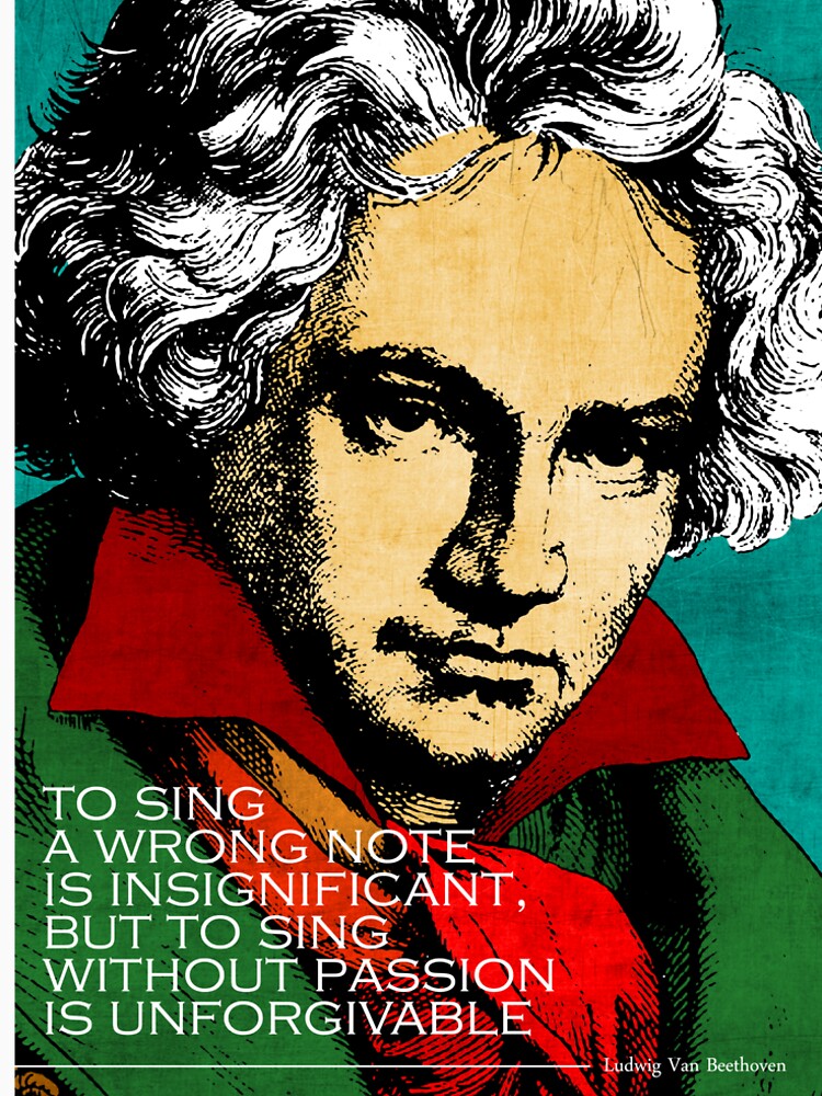 Ludwig Van Beethoven Inspirational Quote by pahleeloola