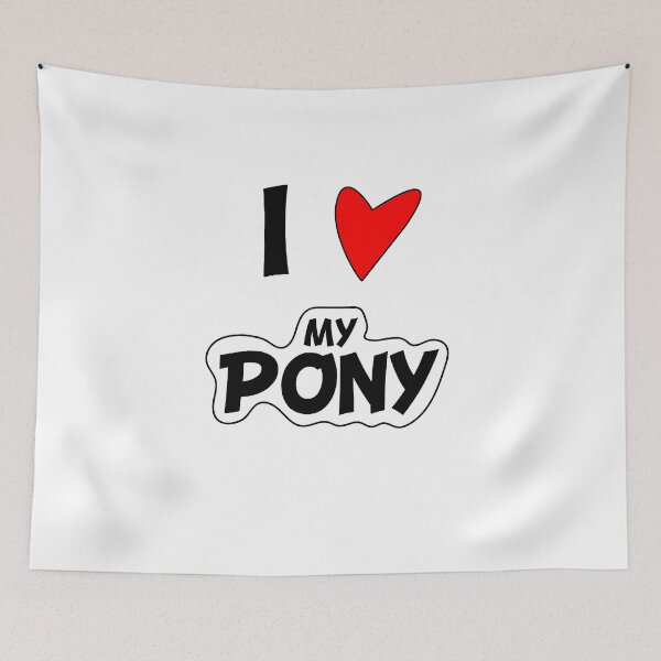 Item preview, I love my pony. Heart, Love, Love, Pony, Gift, Horse, Riding, Friends, Hobby, Mini Horse designed and sold by dm4design.