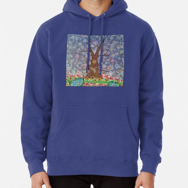 Tree of Life with Dragonfly Pullover Hoodie